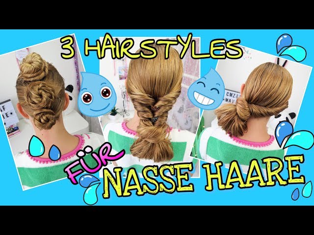 3 Hairstyles for WET HAIR 🏝 cool girls braids & hairstyles