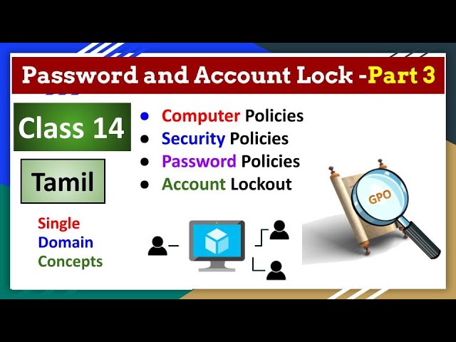 #14 Password and Account Lockout Policies Part3 in Tamil