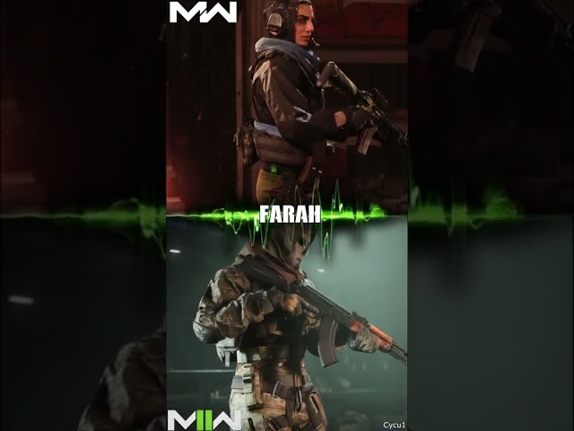 Call of Duty Modern Warfare 2 vs Modern Warfare 2019 Farah Model Comparison #shorts