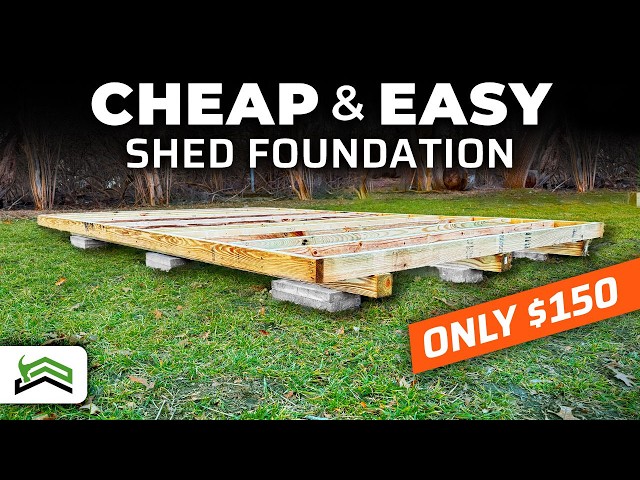 How To Build A Level DIY Shed Foundation