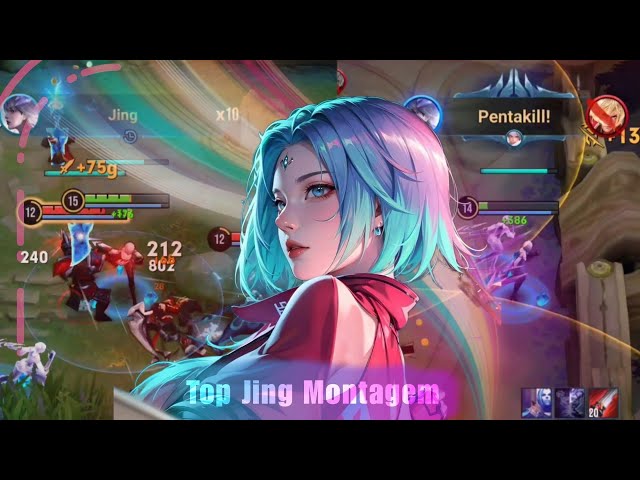 10 minutes of Montage trying to be  better PRO JING + Pentakill [Honor of Kings] 🫧