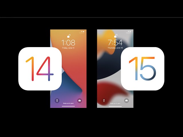 iOS 15 VS iOS 14 Design change