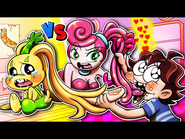 [Animation] Delicious Pink Food VS Yellow Food | Mommy Long Legs Vs Bunzo Bunny | Poppy Playtime 2