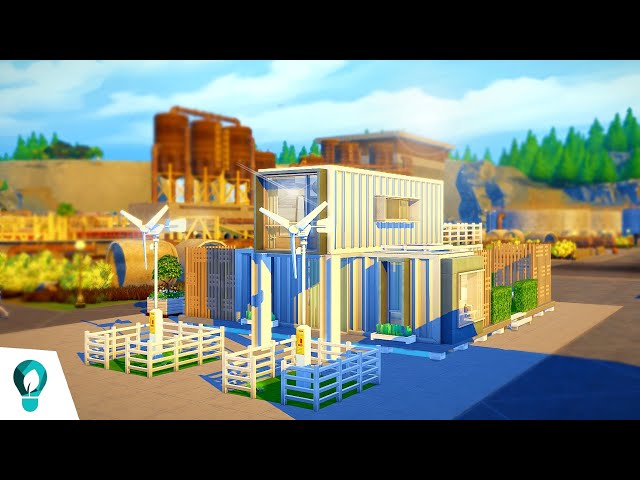 MODERN CHIC ECO CONTAINER HOME ~ Love It or List It: Sims 4 Eco Lifestyle Speed Build (No CC)