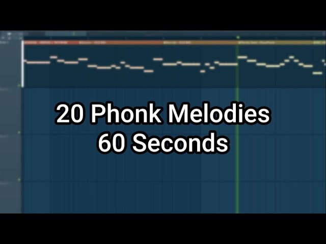 20 Phonk Melodies in 60 Seconds