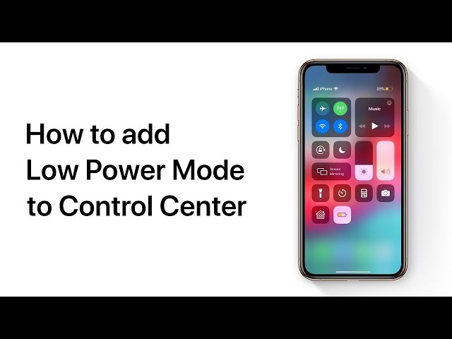 How to add 🪫 Low Power mode in Control center on iPhone
