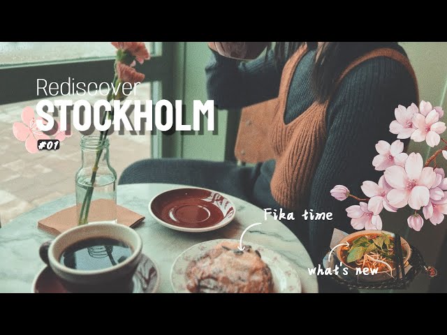 Stockholm café & food tour 🍮 - Swedish Fika, by a local 🫐✨ aesthetic vlog | nordic design store