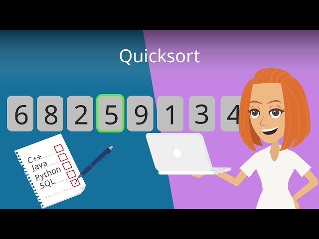 Quicksort Algorithmus / Quick Sort Sortierverfahren mit Beispiel (deutsch)
