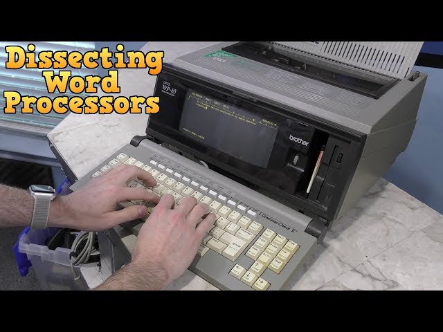 Dissecting two Word Processors, Brother WP25 and Panasonic W1525