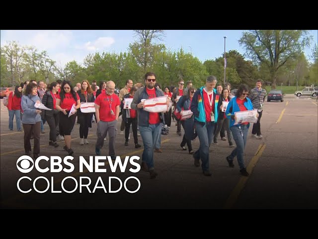 Teachers in Denver Public Schools participate in walk-in