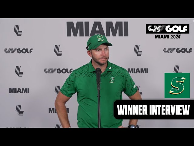 WINNER INTERVIEW: "Louis Got Me Right In The Face" | LIV Golf Miami