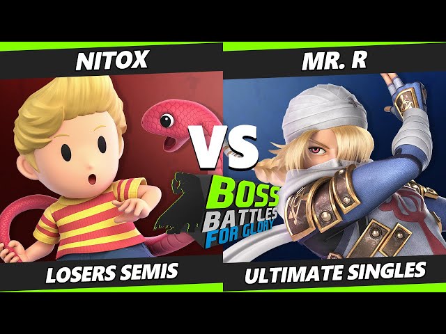BOSS BATTLES: FG Losers Semis - Nitox (Lucas) Vs. Mr. R (Sheik) SSBU Ultimate Tournament