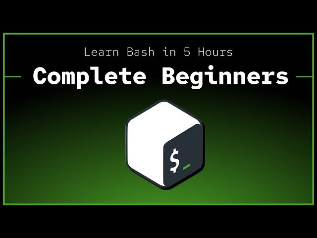 Bash Course for Complete Beginners (sysadmin — terminal basics)
