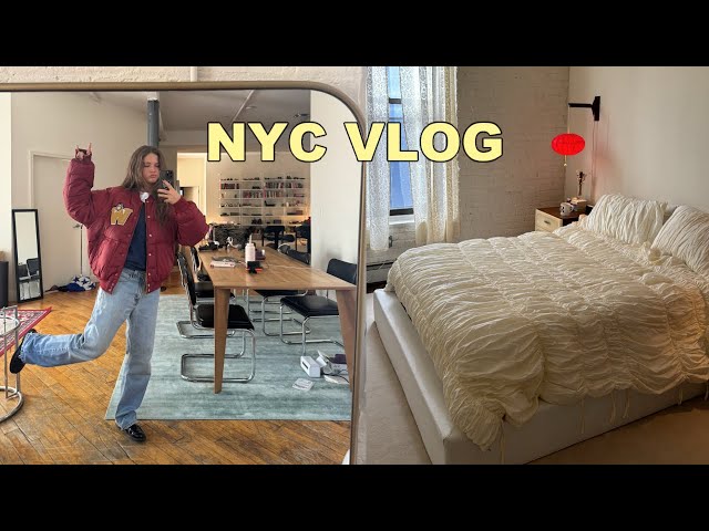 At Home NYC Vlog (closet clean out, brand dinners, stomach flu)