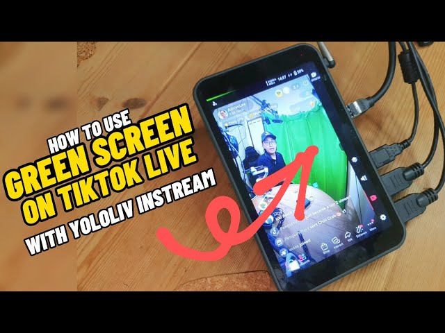 How to Use Green Screen on Tiktok Live - Yololiv Instream Review Part 6