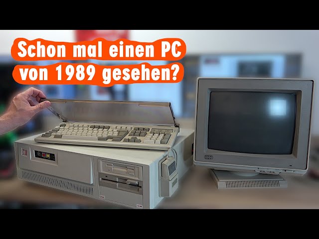 Intel 286 Prozessor mit Monster-Platine und CTX-Röhrenmonitor - Escom PC 1989 Germany