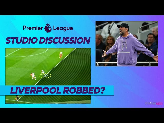Alan Curbishley reacts to Liverpool 'disallowed' goal against Tottenham | Astro SuperSport