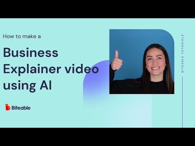 How to make a business or product explainer video with AI