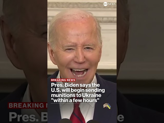 #BREAKING: Biden says U.S. to begin sending military equipment to Ukraine within 'hours'
