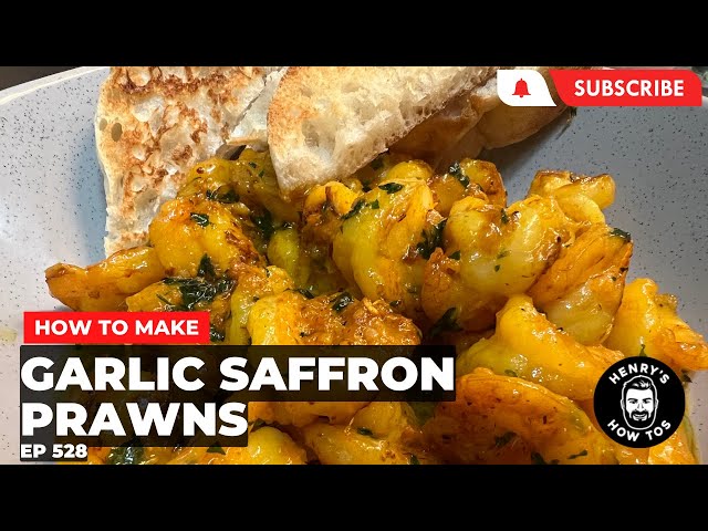 How To Make Garlic Saffron Prawns | Ep 528