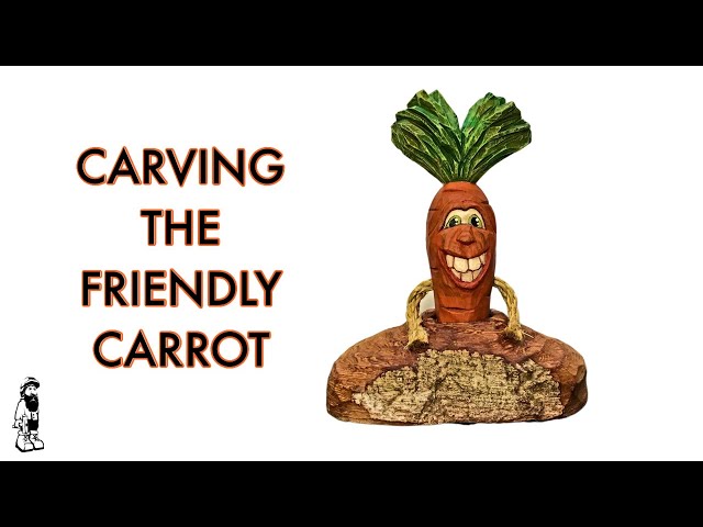 Woodcarving a Happy Carrot Man