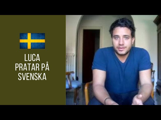 Luca pratar på Svenska (Luca speaks Swedish)