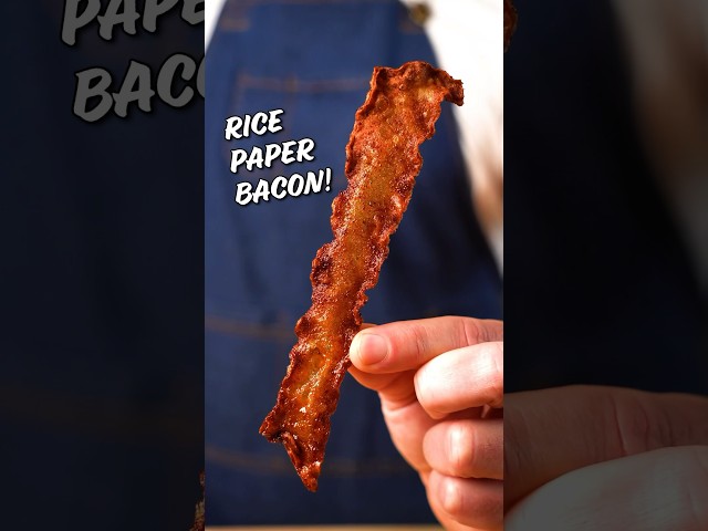 Vegan Bacon made from Rice Paper!