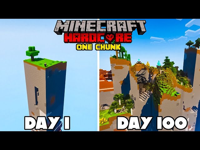 100 Days of Hardcore Minecraft But Only One Chunk