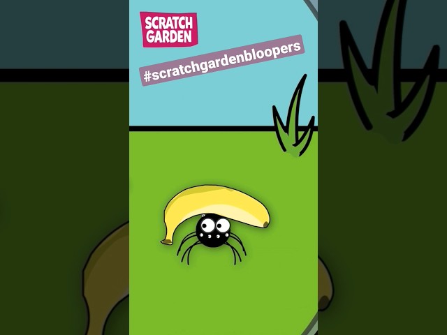 Did somebody take my banana? #scratchgardenbloopers #itsybitsyspider #missingbanana