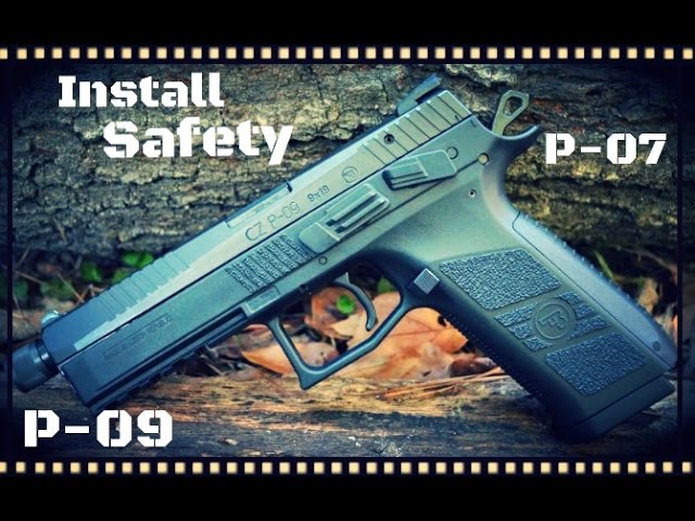 How To Change A CZ P-07 or P-09 Decocker To A Safety (HD)