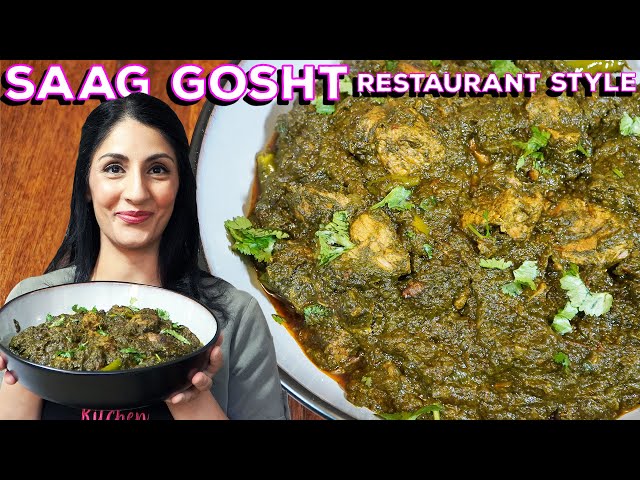 This Saag Gosht is BETTER than the Restaurants | Palak Gosht | Spinach and Lamb Curry
