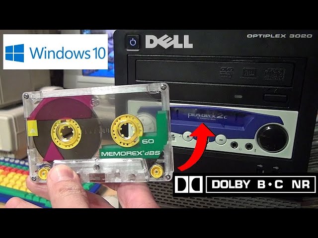 A cassette tape player with Dolby NR in a Windows 10 PC