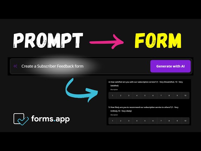 How To Create Forms, Surveys or Quizzes with AI