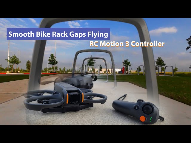 Smooth Bike Rack Gaps Flying - DJI Avata 2 using RC Motion 3 Controller