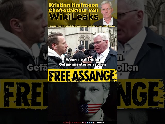 Wikileaks Chefredakteur Hrafnsson auf deutsch! #JulianAssange #kilezmore #freeassange #hrafnsson