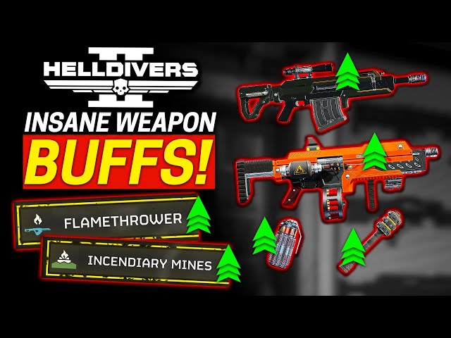 Helldivers 2 Flame Weapons Receive HUGE Buff - Weapon Balance Update!