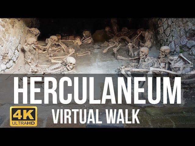 Herculaneum, Italy Walking Tour in 4K