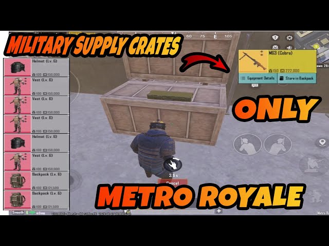 ONLY MILITARY SUPPLY CRATE -I CORNERED THE RUSSIAN TEAM - PUBG METRO ROYALE