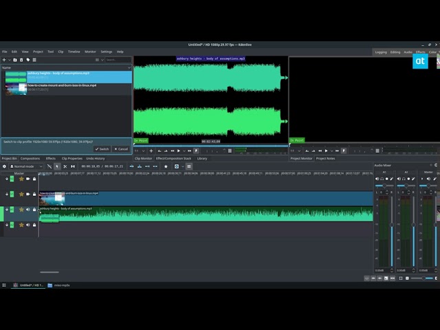 How to replace audio in a video on Linux
