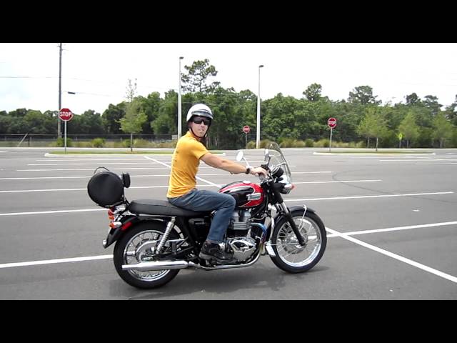New Motorcycle Rider during Rider Training Course (first time rider)