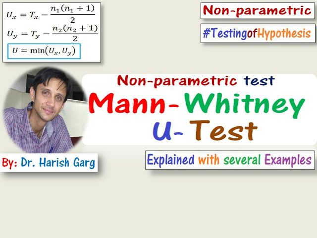 Mann Whitney U-Test with Solved Examples