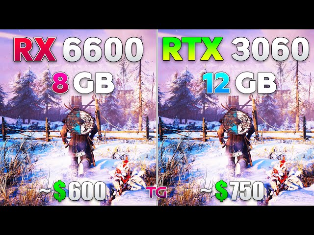 RX 6600 vs RTX 3060 - Test in 10 Games