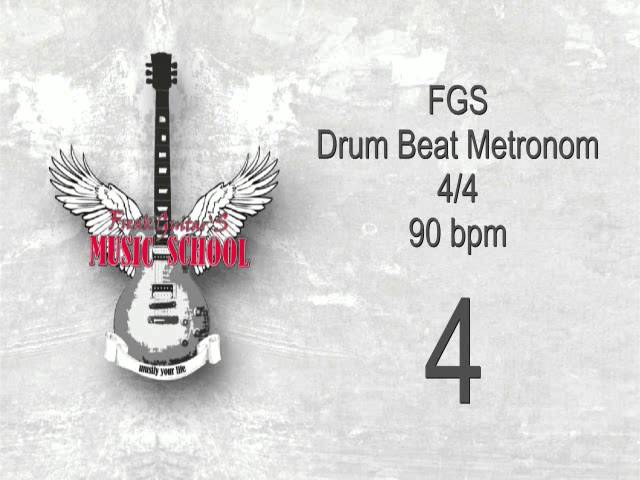Metronome Drum Beat - 4/4 - 90bpm ( beats per minute )