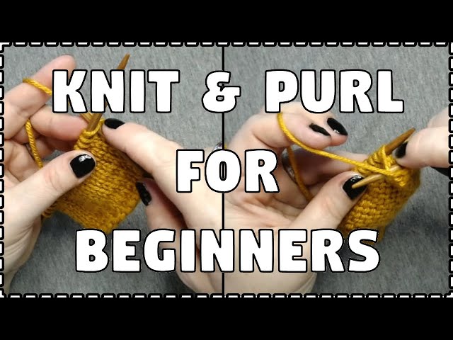 CONTINENTAL KNITTING for Beginners - STEP BY STEP Slow Tutorial!