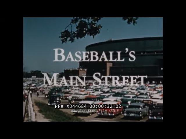 "BASEBALL'S MAIN STREET" 1955 MILWAUKEE BRAVES BASEBALL TEAM & ALL STAR GAME  HANK AARON  XD44684