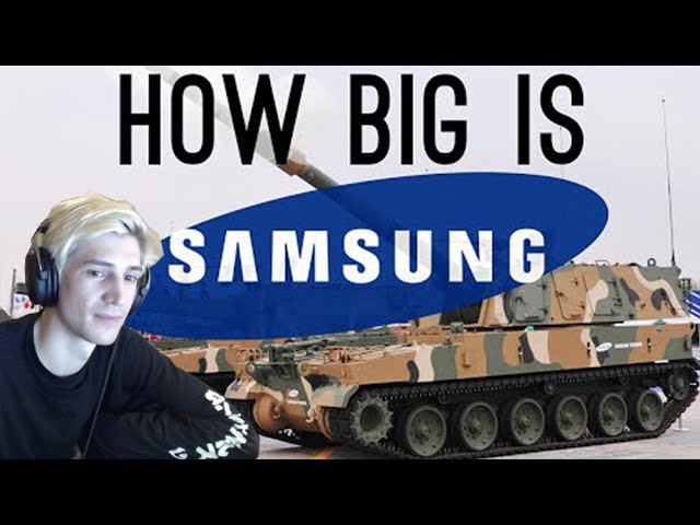 XQC REACTS to HOW BIG IS SAMSUNG