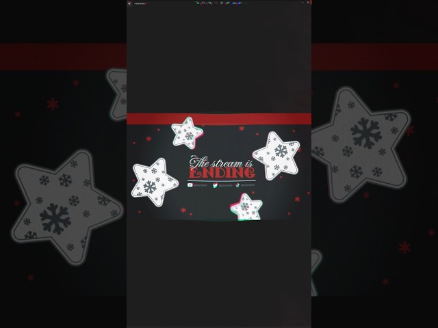 FREE holiday overlay for livestreaming  #streamoverlay #obs #gaming