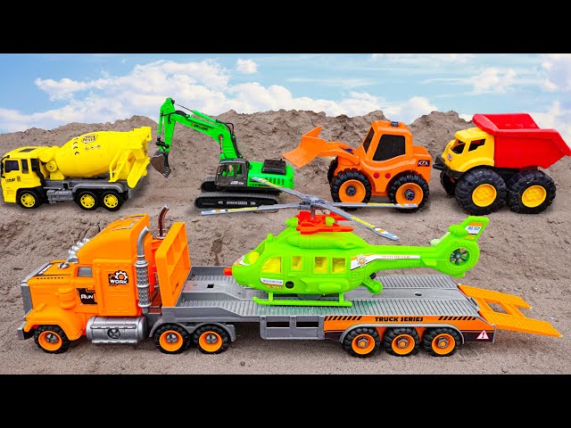 Police Car Team Rescue Construction Vehicles Collection Videos Funny Stories