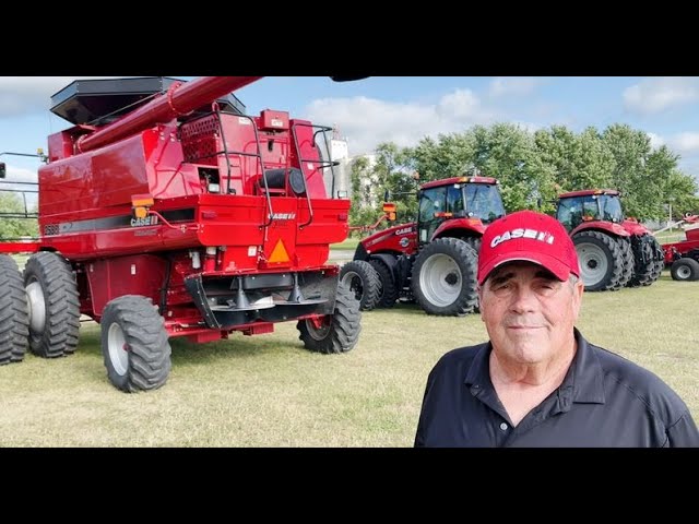 Low Hour CaseIH Magnun 335, Magnum 260 and 2588 Combine Sell on Iowa Farm Auction Tomorrow