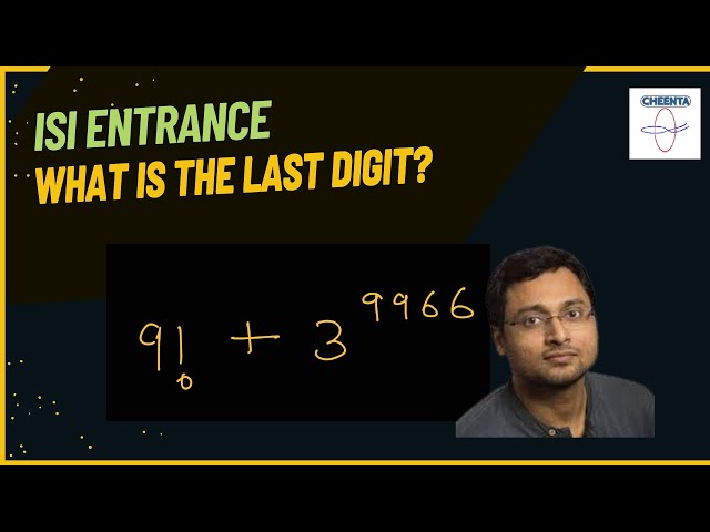 Two Ways to Find Last Digit | ISI BStat BMath Entrance 2012 Obj 12 | Number Theory